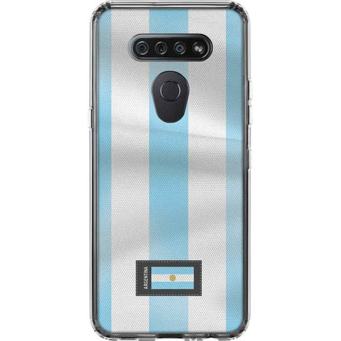 Argentina Soccer Flag LG K51/Q51 Clear Case